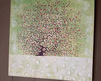 PPE194- Print On Canvas With Paint Texture