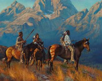 39
Don Oelze
b. 1965
"As Light Fades"
Oil on canvas
Signed lower left: Oelze; titled on the frame plaque
40" H x 42" W
Estimate: $20,000 - $30,000