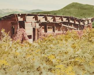 180
Walt Gonske
b. 1942
"Rio Pueblo N.M."
Watercolor on board
Signed and titled lower right: Walt Gonske
22" H x 30" W
Estimate: $1,000 - $2,000