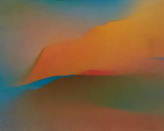 25
Earle Stroh
1924-2005
Luminous Southwestern Landscape, 1985
Pastel on paper
Signed and dated in pencil lower right: E. Stroh
Sight: 19.5" H x 25.25" W
Estimate: $600 - $800