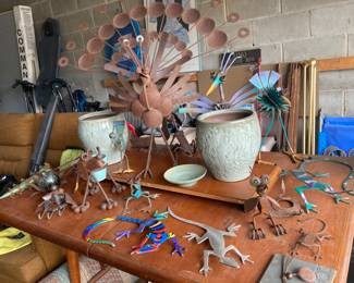 Dan Day and Bandana Yardbirds garden art