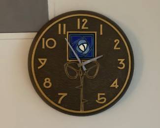 Studio art pottery clock