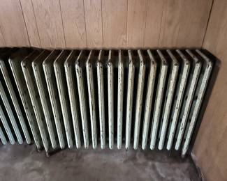 Cast iron hot water radiators