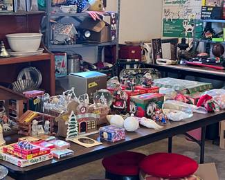 Vintage decorations and playing cards