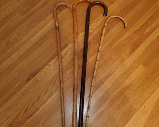 Vintage wood canes