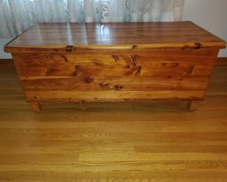 Small cedar chest approx 3' x 2'