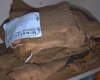 Burlap sacks 