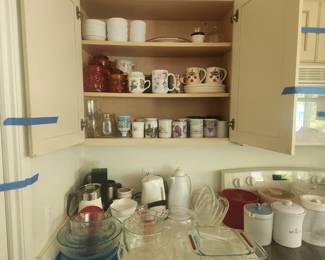 Mugs, Dishes, Storage Items