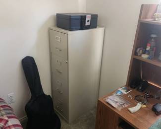 Guitar, Filing Cabinet, Safe