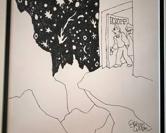 Gahan Wilson original drawing purchased directly from his estate.