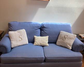 Love Seat , throw pillows 