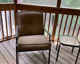 Outdoor Rocker & side table