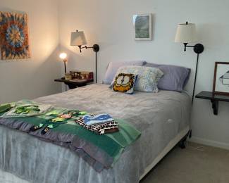 Full Size Bed , Vintage Blanket 