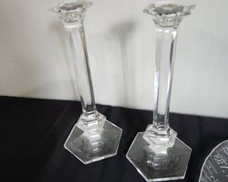 signed crystal pieces