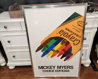 framed, SIGNED original Mickey Myers Choice Editions