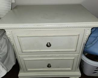 Single white nightstand