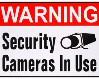 Security cameras in-use inside & outside