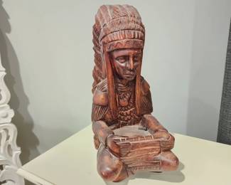 carved wooden Indian