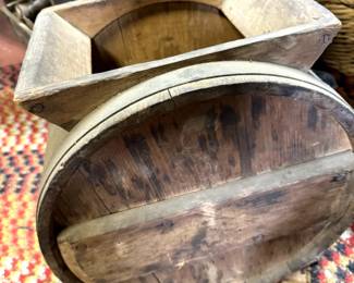 Antique Wooden Butter Churn Drum Style