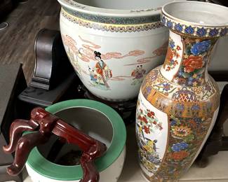 Oriental Porcelain Vases and Planters