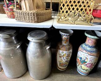 two vintage Firestone milk jugs!