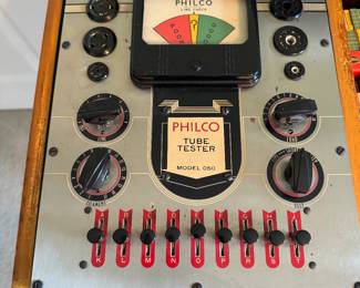 vintage philco tube tester