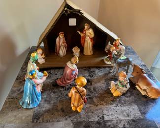 vintage Hummel nativity set