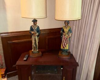 vintage patriotic lamps