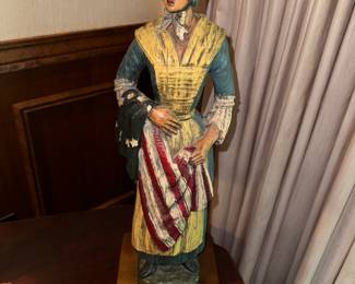 chalkware betsey ross lamp