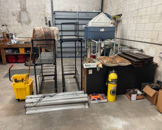 Warehouse racks on wheels