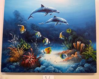 Reef & Fish Oil Painting