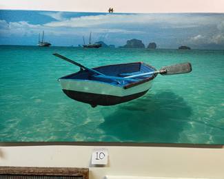 Beautiful & peaceful row boat giclée