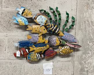Haitian Metal Art Fish School