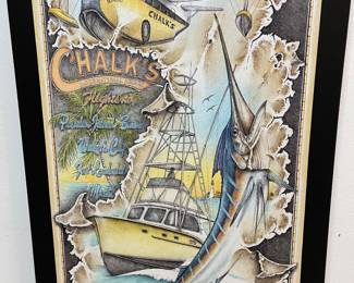 Chalks Seaplane, Sport Fish Charter Boat and Marlin rendering