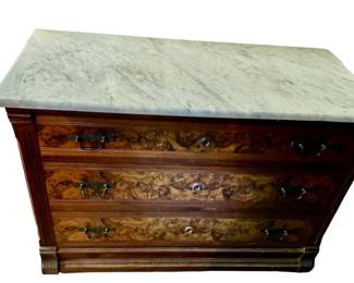 Antique marble top dresser
