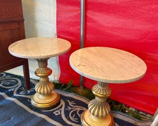 MCM Marble Side Tables