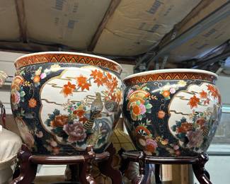 Koi pots with stands