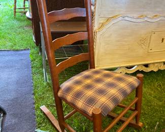 Vintage Cushioned Rocking chair