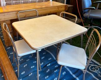 Card table and chairs