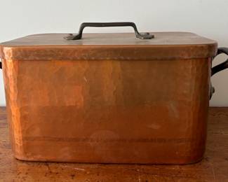 Antique French Copper Daubiere Pan