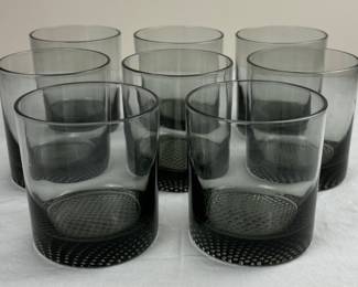 Vintage Retro Mid Century Glass Old Fashioned Tumblers Set