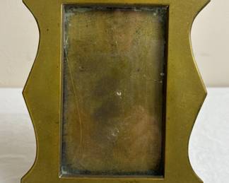 Large Antique Brass Arts & Crafts Style Photo Frame