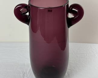 Vintage Large Blenko Art Glass Vase Rare #9215