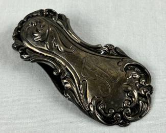 Antique Simons Bros Sterling Silver Large Desk Paper Clip