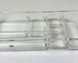 Vintage Georg Jensen MCM Divided Glass Tray