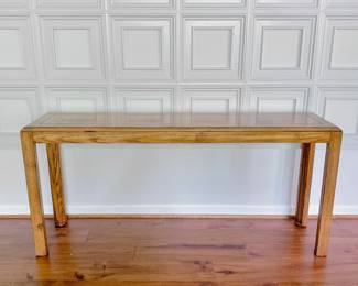 5ft SOLID WOOD BLOCK TOP CONSOLE TABLE - ENTRY TABLE - HALL TABLE - SOFA TABLE
