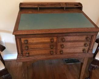 antique spool cabinet