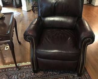 Leather recliner