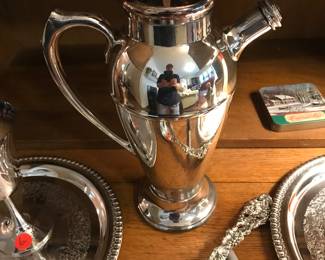 Silver plate cocktail shaker