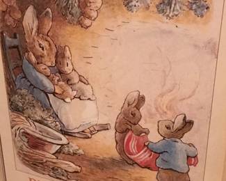 Beatrix Potter framed poster